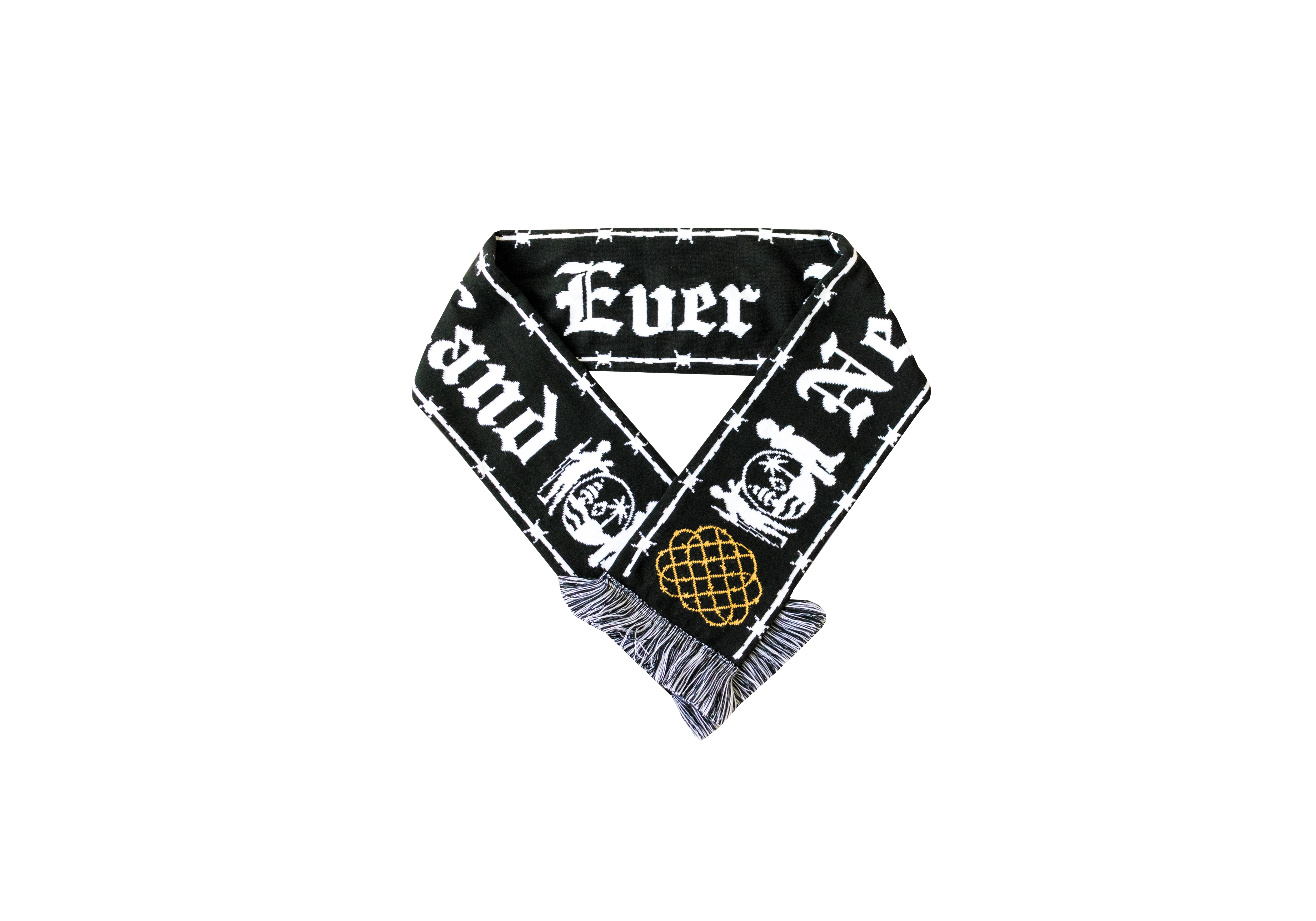 Football Scarf (Black/White) – NeverEverLandINC
